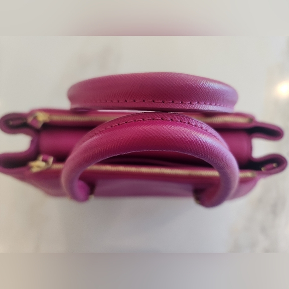 MCM Hot Pink Convertible Crossbody Bag! Stunning Color! Hard To Find Color! - Picture 16 of 16